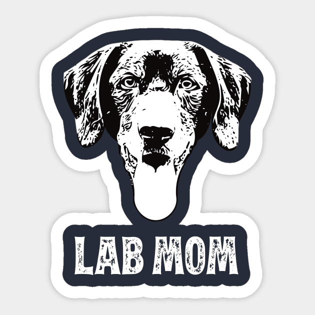 Lab Mom Labrador Retriever Design Sticker by DoggyStyles